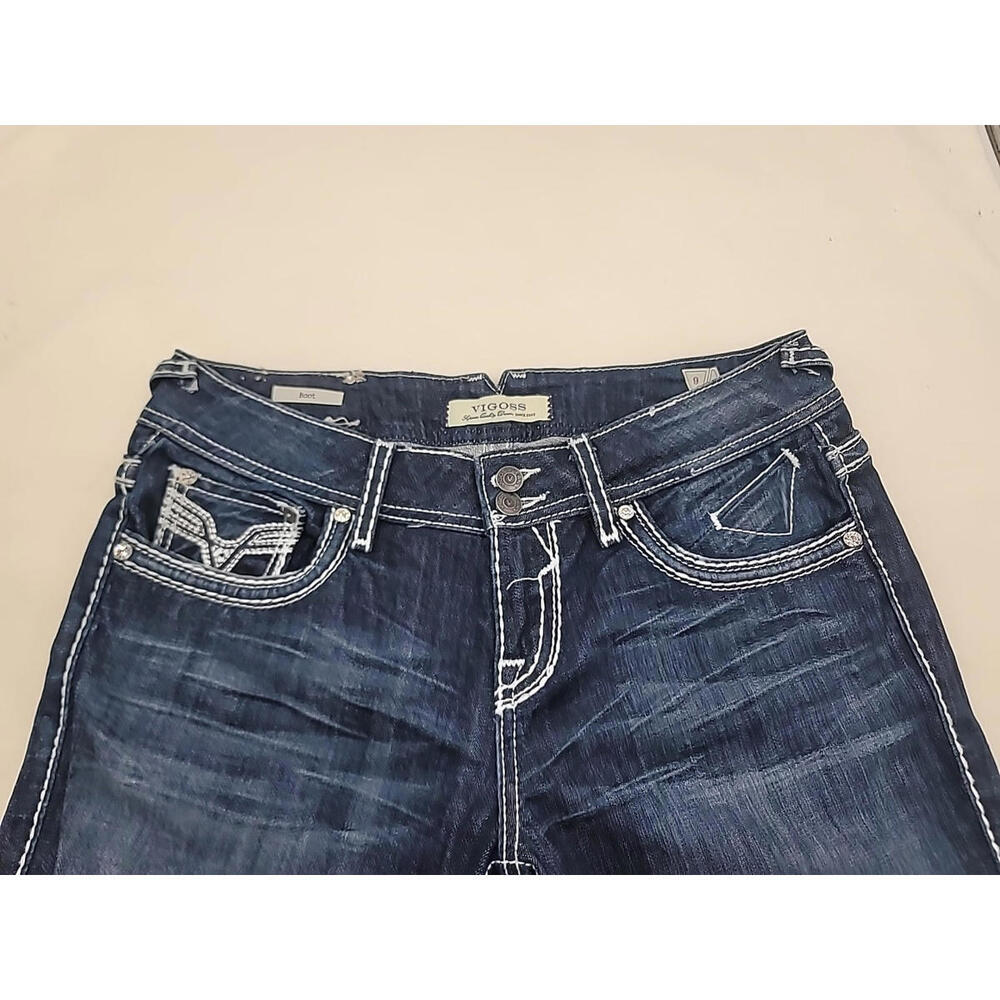 Vigoss  Boot Women’s Jeans Size 9  L30 Dark Wash Contrast